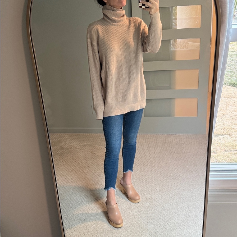 Cozy Tan Knit Sweater